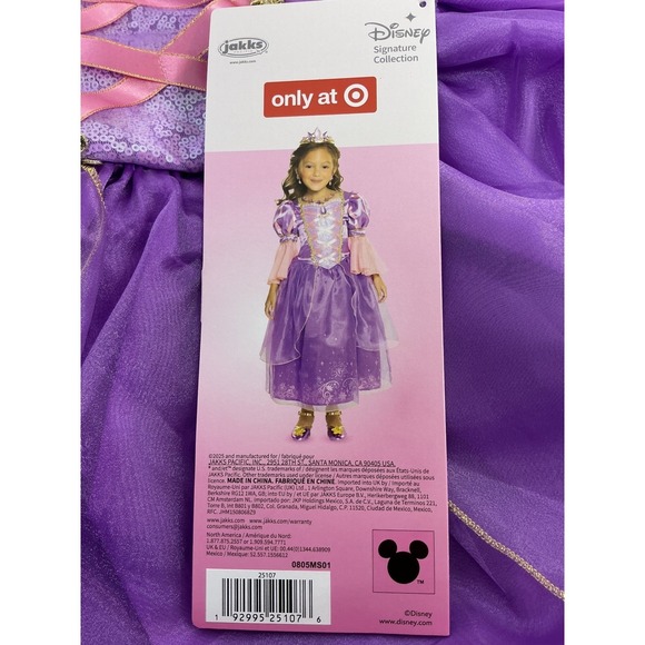 Disney Signature Collection Princess Rapunzel Dress Girls Costume Sz 7/8 - Picture 9 of 10